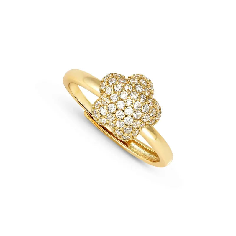 Nomination LifePoetry Gold Ring with Rounded Flower