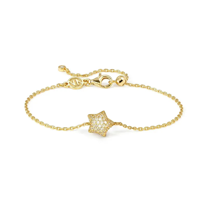 Nomination LifePoetry Gold Star Bracelet with Cubic Zirconia