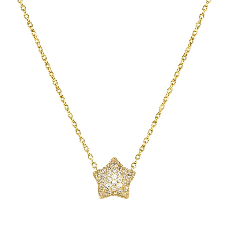 Nomination LifePoetry Gold Star Necklace with Cubic Zirconia