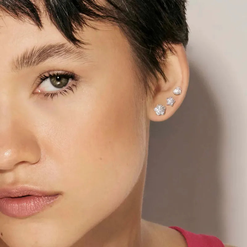 Nomination LifePoetry Silver Earrings with Rounded Flower