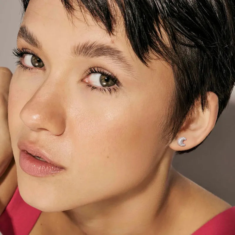 Nomination LifePoetry Silver Earrings with Rounded Moon