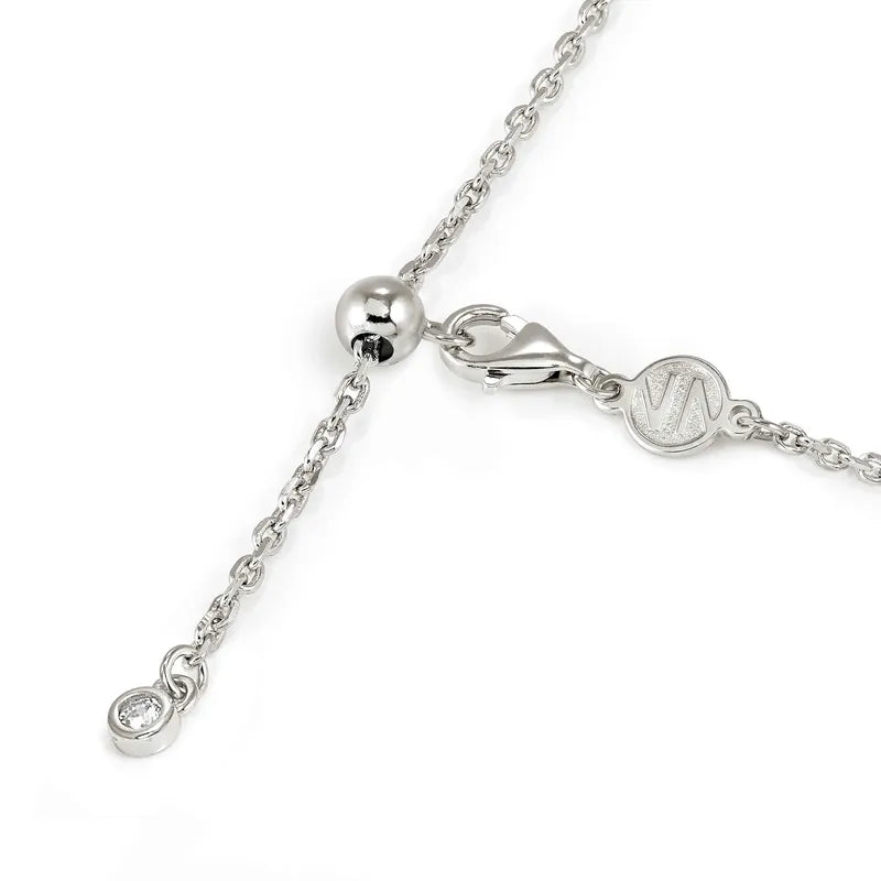 Nomination LifePoetry Silver Necklace with Rounded 4-Leaf Clover