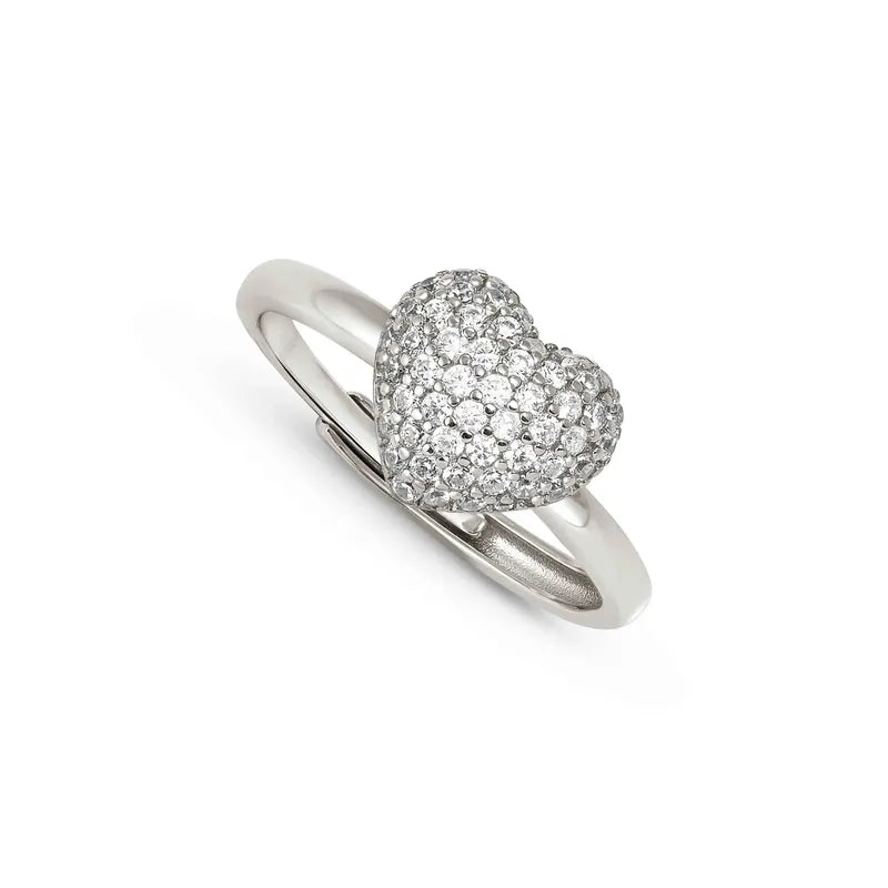 Nomination LifePoetry Silver Ring with Rounded Heart