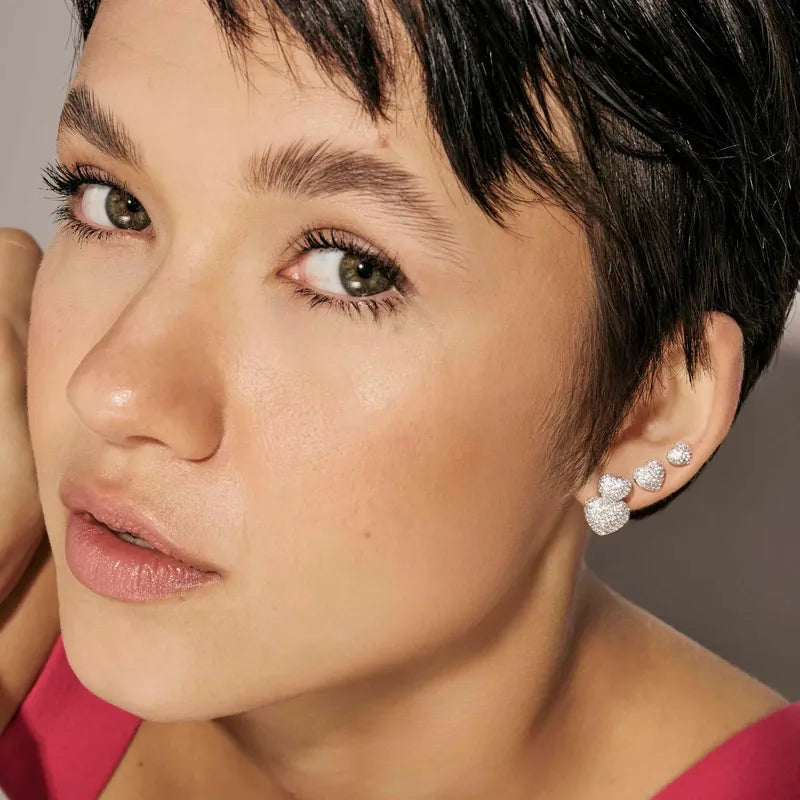 Nomination LifePoetry Silver Rounded Heart Earrings