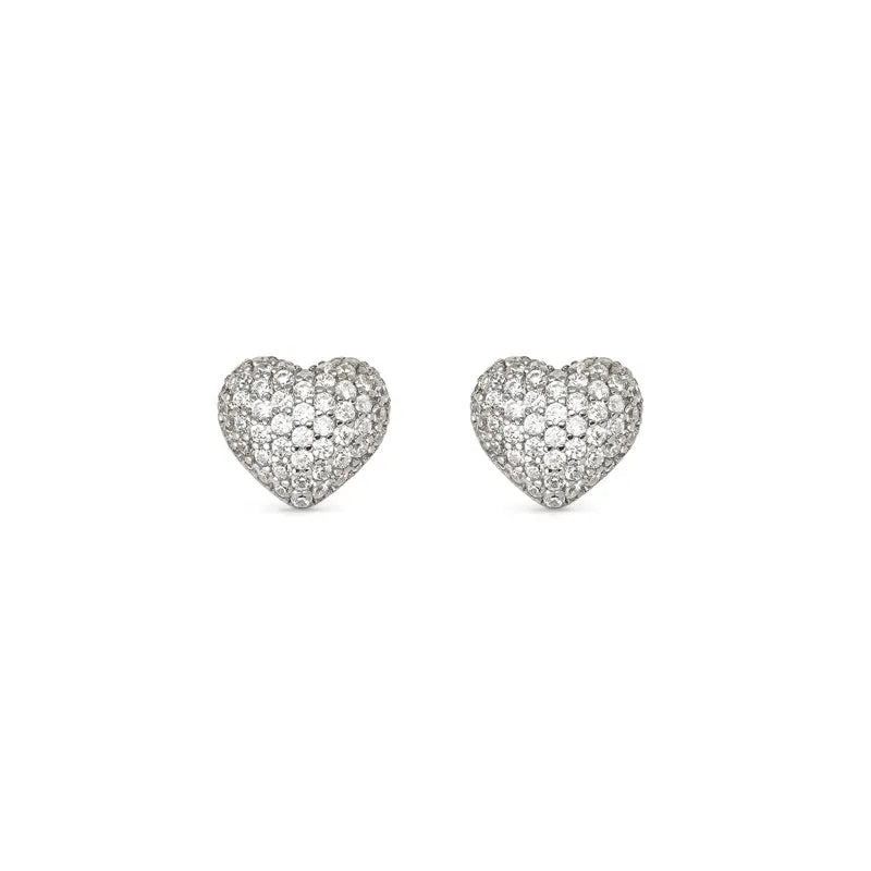 Nomination LifePoetry Silver Rounded Heart Earrings