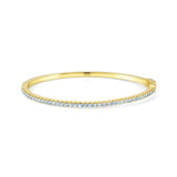 Nomination Lovelight Bracelet, Rigid, Light Blue Cubic Zirconia, Small, 18K Gold