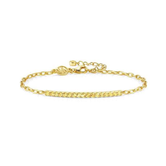 Nomination Lovelight Bracelet, Rigid, Yellow Cubic Zirconia, Small, 18K Gold