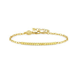 Nomination Lovelight Bracelet, White Cubic Zirconia, 18K Gold