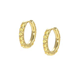 Nomination Lovelight Earrings, Hoop, Yellow Cubic Zirconia, 18K Gold