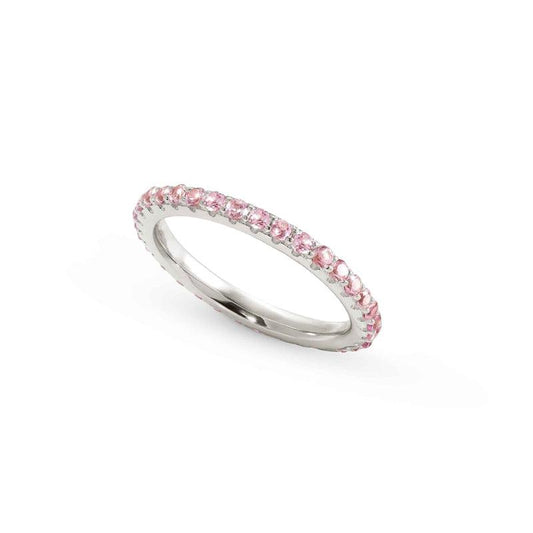 Nomination Lovelight Ring, Pink Cubic Zirconia, Silver