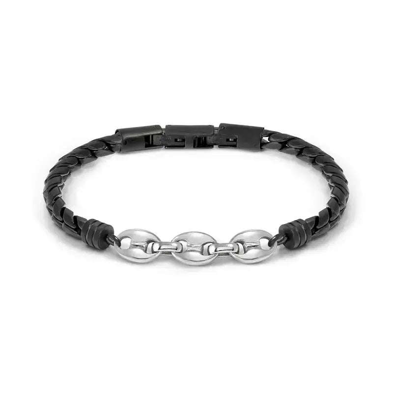 Nomination ManVision Bracelet, Black Chain and Decoration