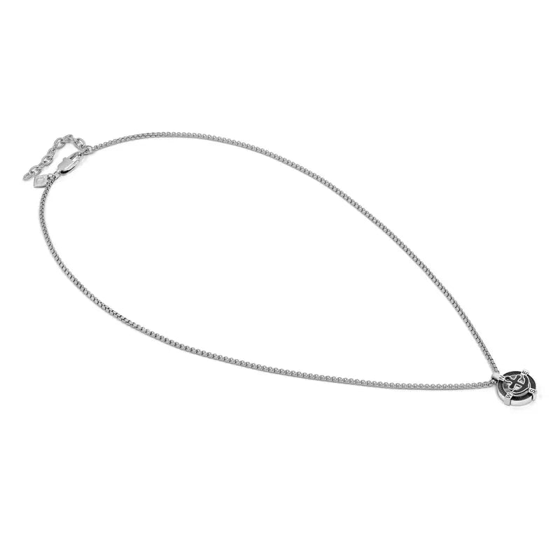Nomination ManVision Stainless Steel Black Anchor Necklace