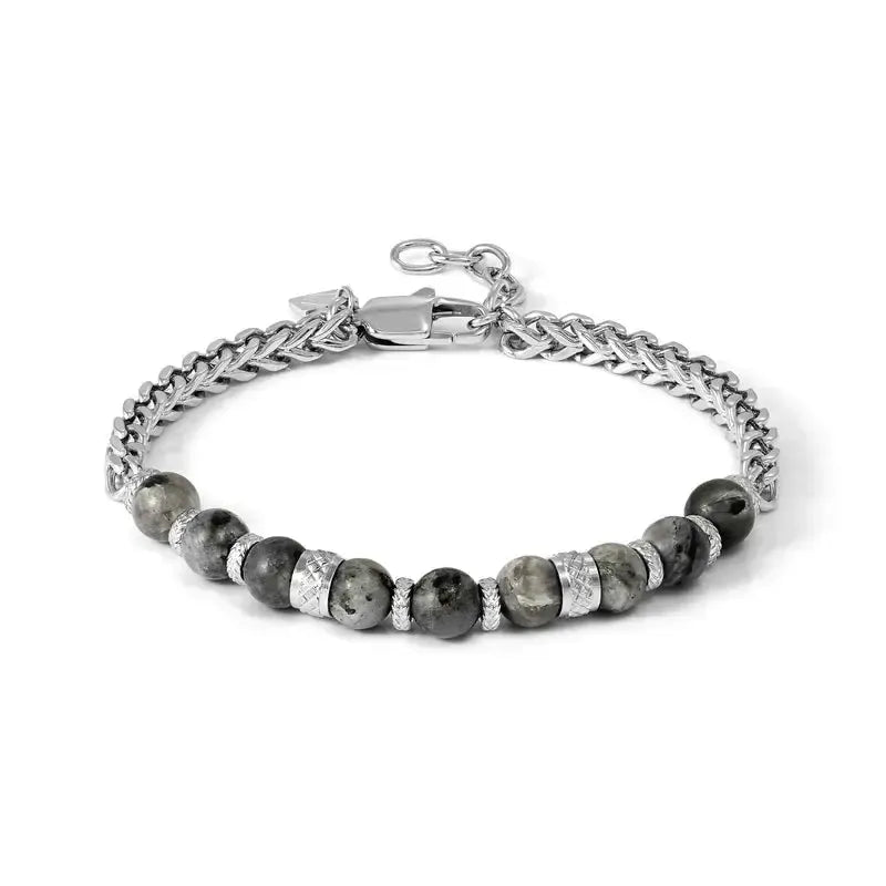 Nomination ManVision Steel Bracelet with Grey Natural Stones