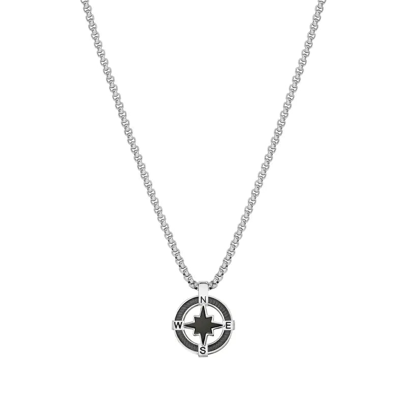 Nomination ManVision Stones Ed Black Necklace, Wind Rose