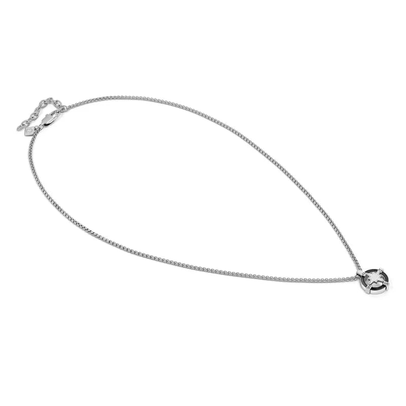 Nomination ManVision Stones Ed Silver Necklace, Wind Rose