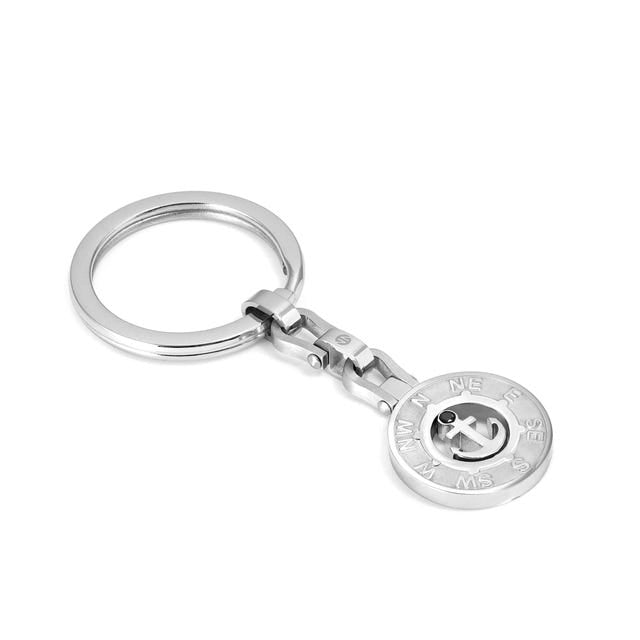 Nomination Manvision Keychain, Anchor, Stainless Steel