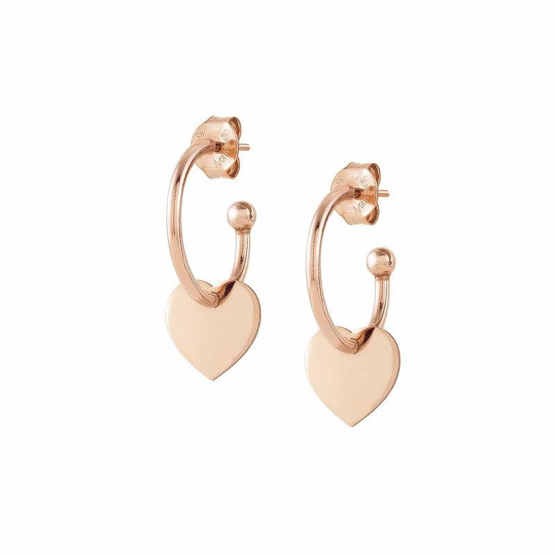 Nomination Melodie Hoop Earrings with Hearts
