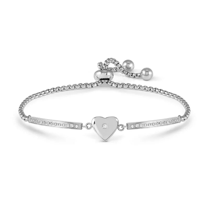 Nomination Milleluci Adjustable Stainless Steel Infinity Heart Bracelet