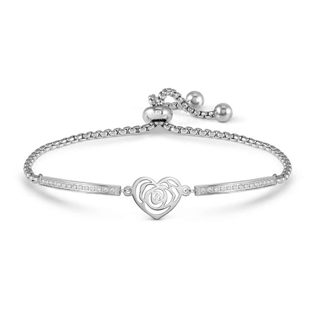 Nomination Milleluci Bracelet, Decorated Heart - Steel