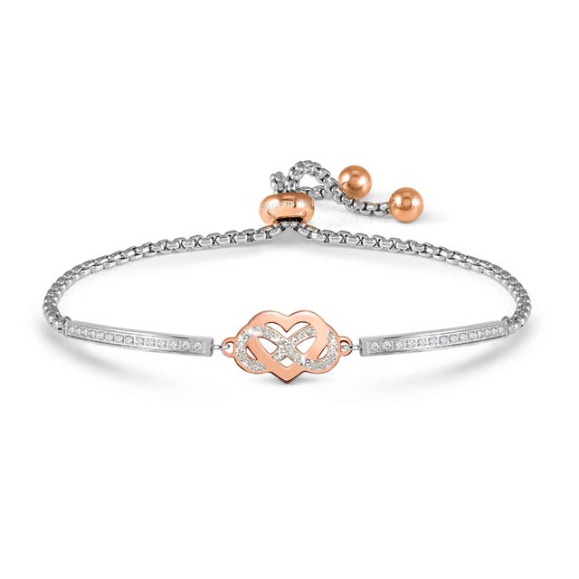 Nomination Milleluci Bracelet, Heart with Infinity - Rose Gold