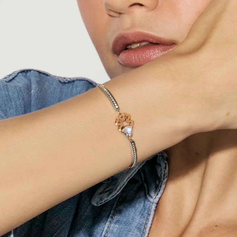 Nomination Milleluci Rose Gold Four-Leaf Clover Bracelet