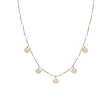 Nomination Mon Amour Charm Necklace, Pearls & Flowers, Rose Gold