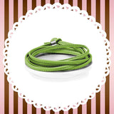 Nomination My Bon Bon Double Bracelet, Coloured Leather, Green