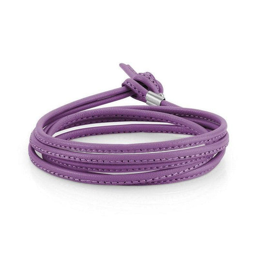 Nomination My Bon Bon Double Bracelet, Coloured Leather, Purple