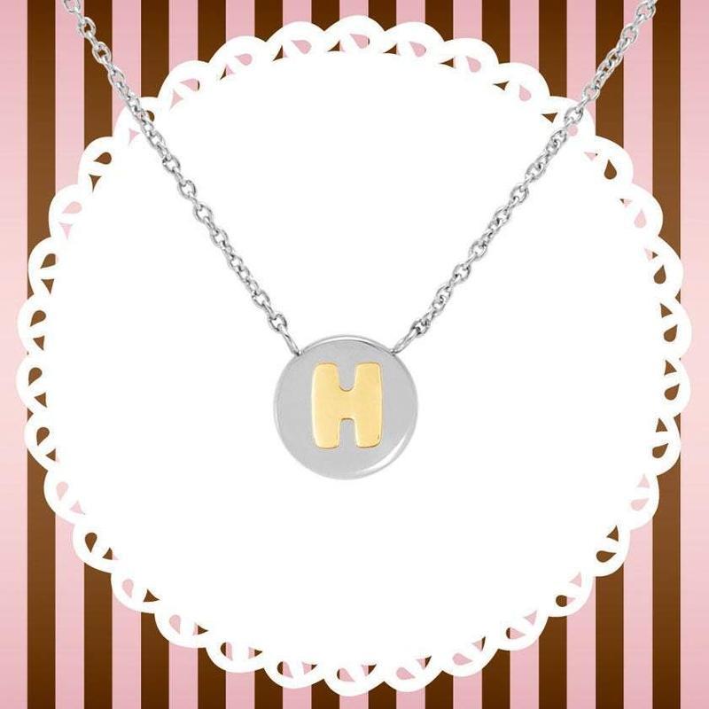 Nomination My Bon Bon Necklace Letter H, 24K Gold