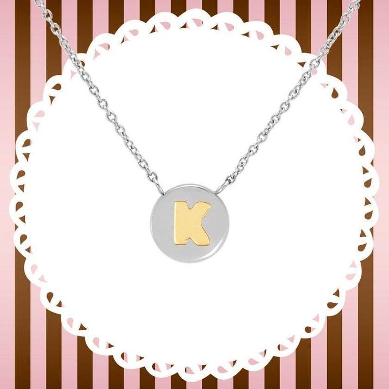 Nomination My Bon Bon Necklace Letter K, 24K Gold