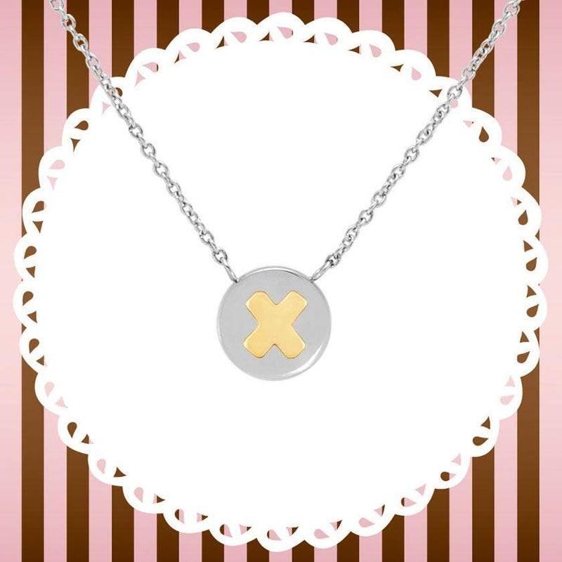 Nomination My Bon Bon Necklace Letter X, 24K Gold