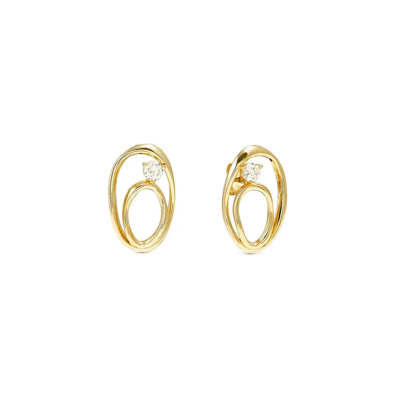 Nomination My Rebel Art Gold Oval Earrings