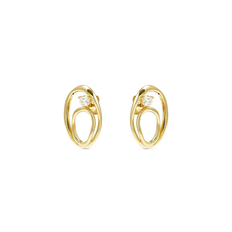 Nomination My Rebel Art Gold Oval Earrings