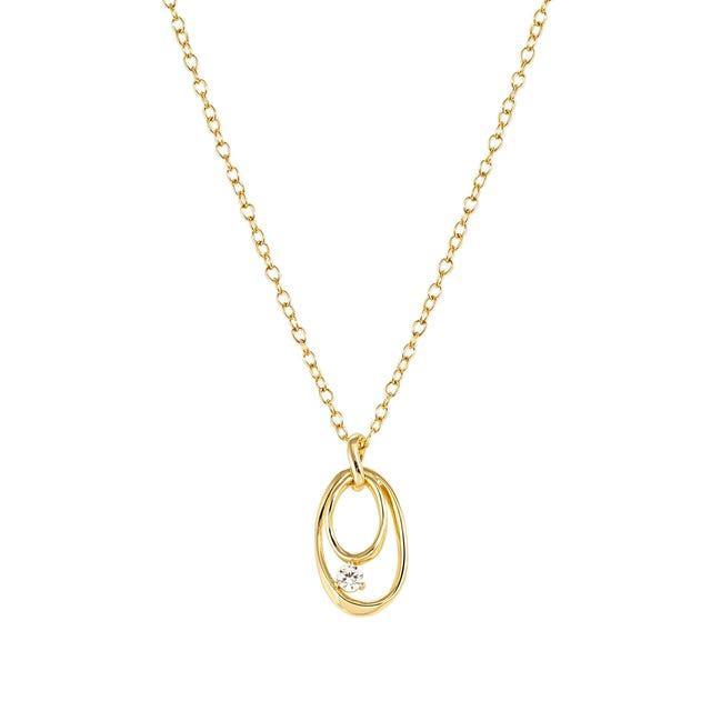 Nomination My Rebel Art Oval Necklace White Stone
