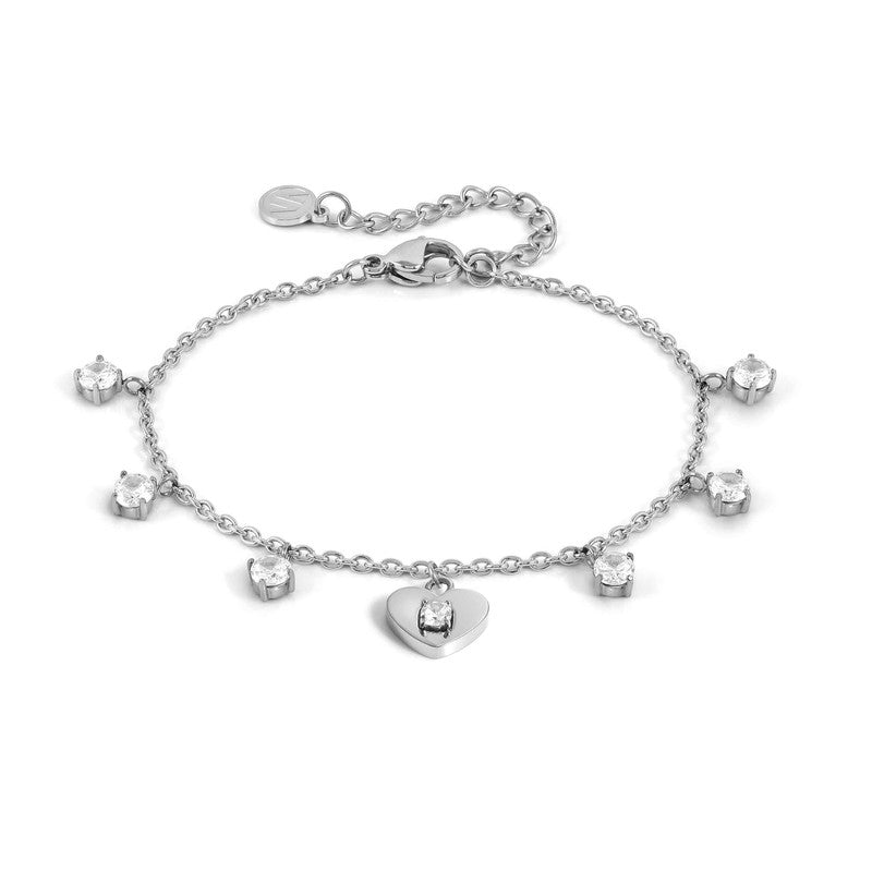 Nomination MySophie Bracelet, Heart, Cubic Zirconia, Sterling Silver