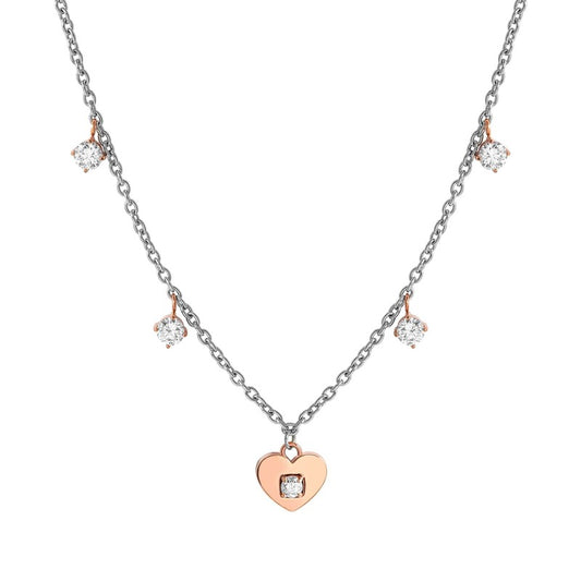 Nomination MySophie Necklace, Heart, Cubic Zirconia, Rose Gold