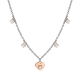 Nomination MySophie Necklace, Heart, Cubic Zirconia, Rose Gold