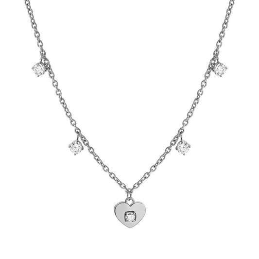 Nomination MySophie Necklace, Heart, Cubic Zirconia, Sterling Silver