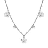 Nomination MySophie Necklace, Rich, Flower, Cubic Zirconia, Sterling Silver