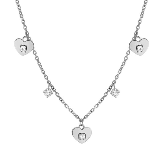 Nomination MySophie Necklace, Rich, Heart, Cubic Zirconia, Sterling Silver