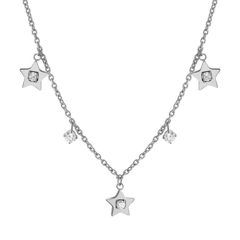 Nomination MySophie Necklace, Rich, Star, Cubic Zirconia, Sterling Silver