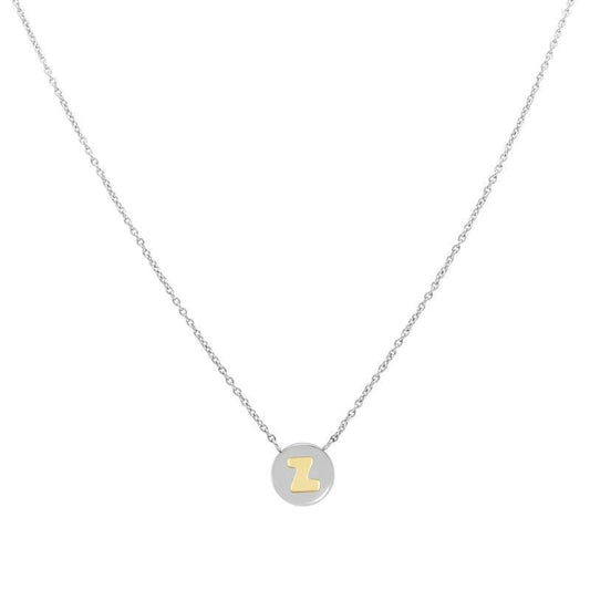 Nomination Necklace With Letter Z In Gold