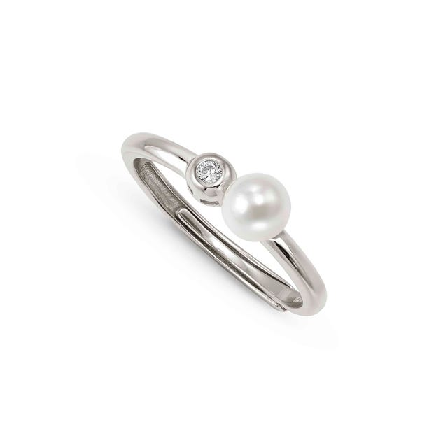 Nomination Pearls Loop Circle and Pearl Ring