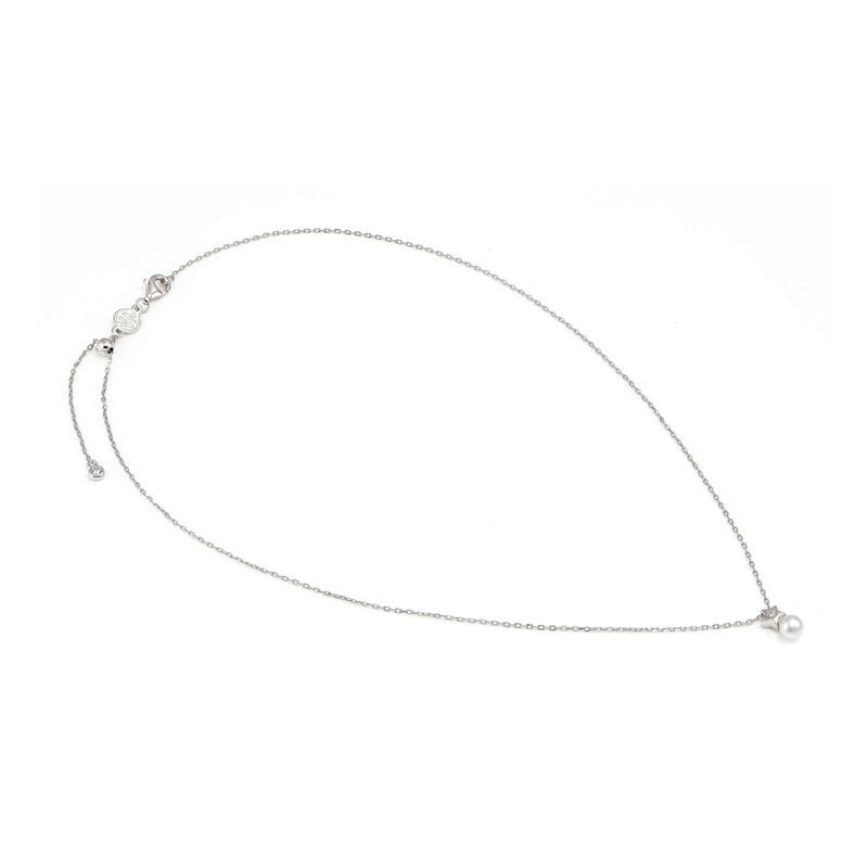 Nomination Pearls Loop Necklace, Star and Pearl, Sterling Silver