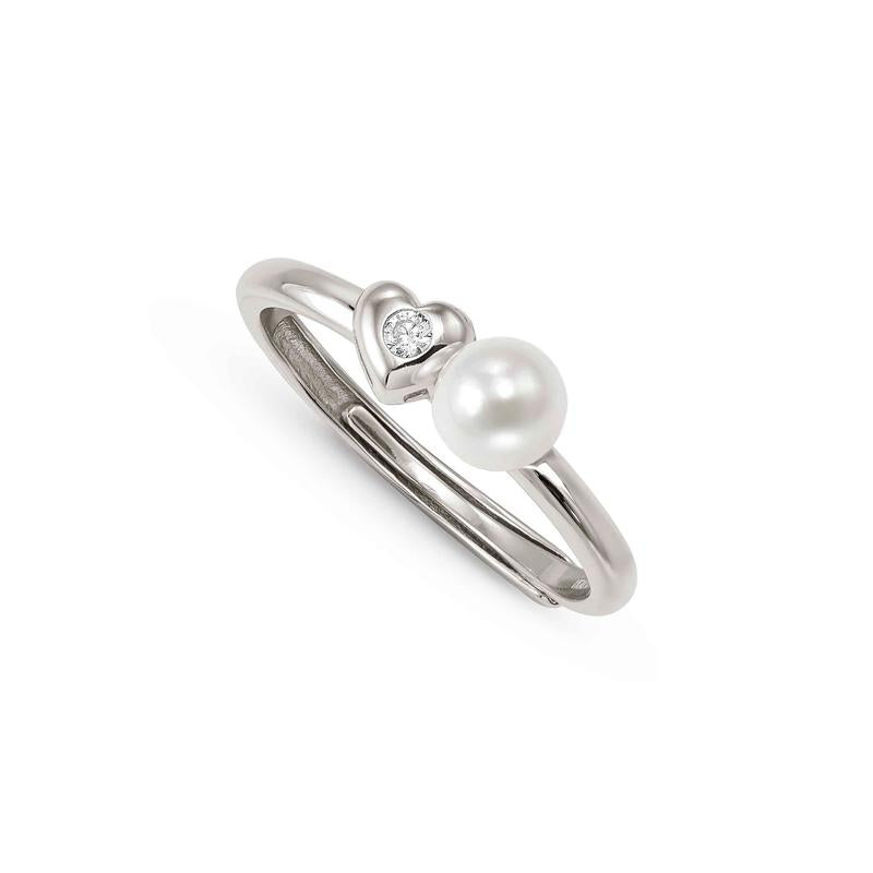 Nomination Pearls Loop Ring, Heart and Pearl