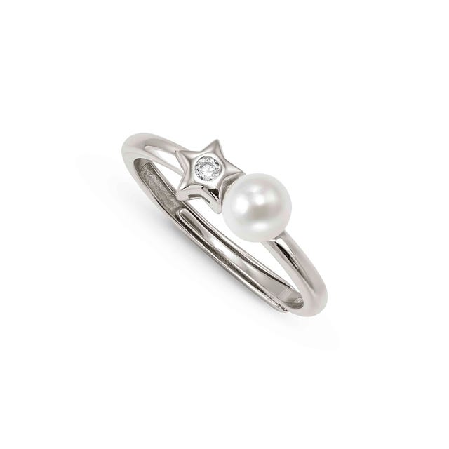 Nomination Pearls Loop Star Shell Pearl Ring