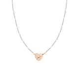 Nomination Pearls Necklace with Heart T-Bar