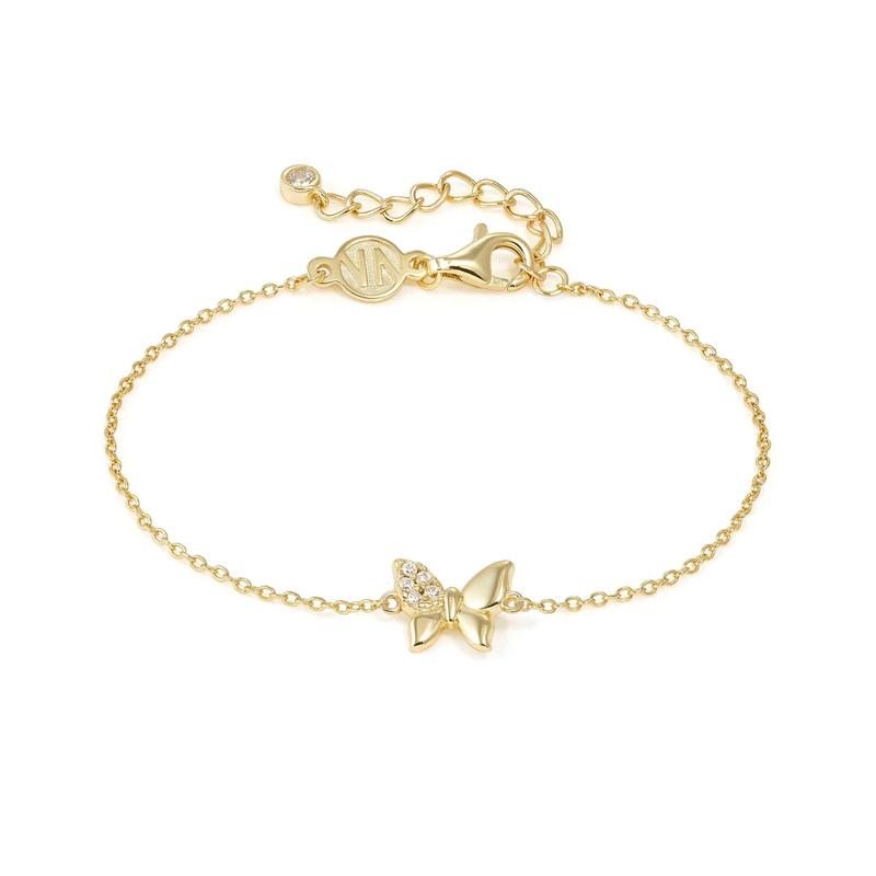 Nomination Petit Sparkle Gold Butterfly Charm Bracelet