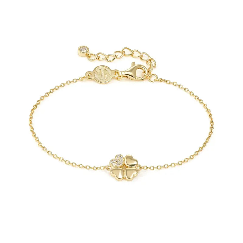 Nomination Petit Sparkle Gold Clover Bracelet