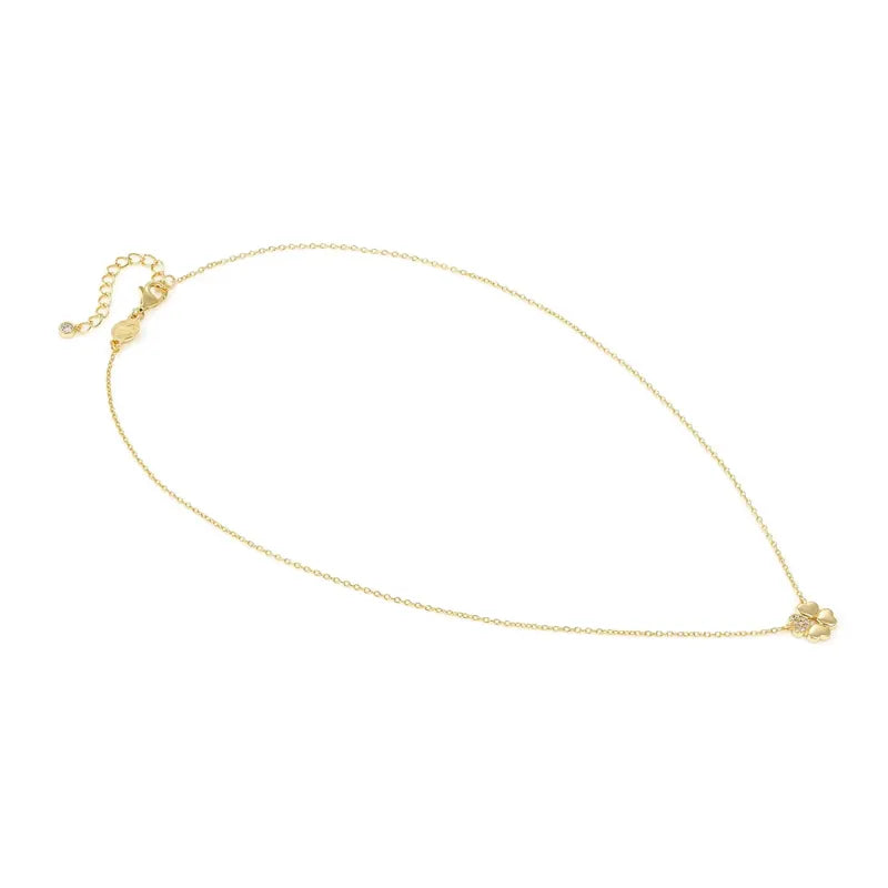 Nomination Petit Sparkle Gold Four-Leaf Clover Necklace